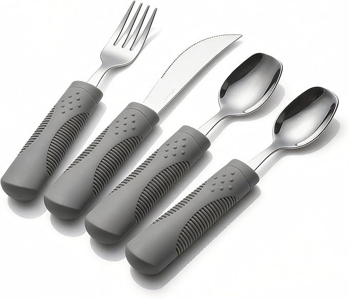 CuraVita Cubiertos Adaptativos con Peso 142g Parkinson